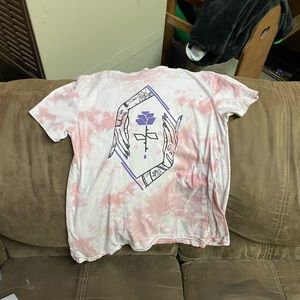 Pink Tie Dye Rose T-Shirt